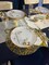 Disposable Gold Placemats Set of 50 Metallic Thin Mesh Round 13 Inch Gold Foil Pressed Fall Table Mates Gold Charger Gold Doilies for Dining Table Wedding Birthday Party Home Decoration